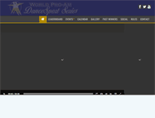 Tablet Screenshot of dancesportseries.com